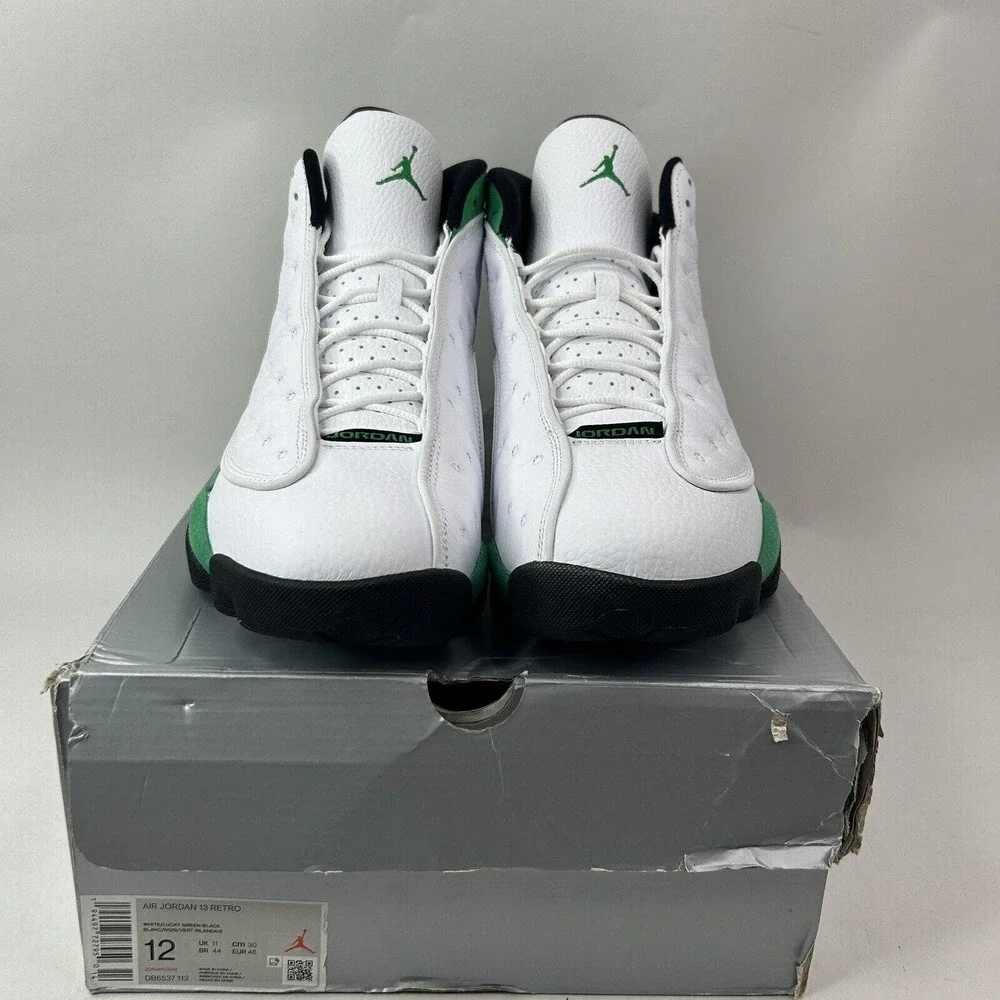 Nike Shoes Air Jordan 13 Retro "White Lucky Green" 2024 - Picture 2 of 5